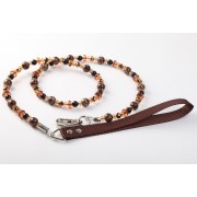 Fabuleash Leash Coffee Leopard 122CM