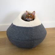 Round Cosy Plush Cat Cave- Kassi koobas