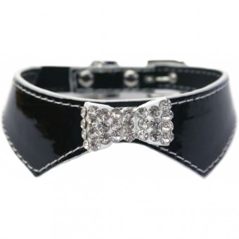 Cat Collar Sparkle Black - Kassi kaelarihm kivikestega